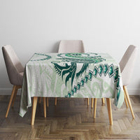 Green Maori Tuatara Tablecloth Luxury Pastel Pattern LT01 - Polynesian Pride