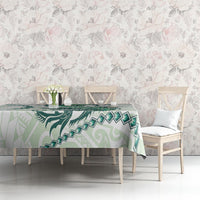 Green Maori Tuatara Tablecloth Luxury Pastel Pattern LT01 - Polynesian Pride
