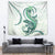 Green Maori Tuatara Tapestry Luxury Pastel Pattern