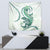 Green Maori Tuatara Tapestry Luxury Pastel Pattern