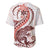 Red Maori Tuatara Baseball Jersey Luxury Pastel Pattern