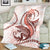 Red Maori Tuatara Blanket Luxury Pastel Pattern