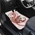 Red Maori Tuatara Car Mats Luxury Pastel Pattern