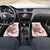 Red Maori Tuatara Car Mats Luxury Pastel Pattern