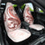 Red Maori Tuatara Car Seat Cover Luxury Pastel Pattern