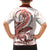 Red Maori Tuatara Family Matching Off Shoulder Maxi Dress and Hawaiian Shirt Luxury Pastel Pattern
