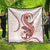 Red Maori Tuatara Quilt Luxury Pastel Pattern