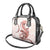 Red Maori Tuatara Shoulder Handbag Luxury Pastel Pattern