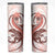 Red Maori Tuatara Skinny Tumbler Luxury Pastel Pattern