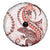 Red Maori Tuatara Spare Tire Cover Luxury Pastel Pattern