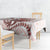 Red Maori Tuatara Tablecloth Luxury Pastel Pattern