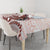 Red Maori Tuatara Tablecloth Luxury Pastel Pattern