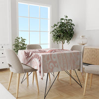 Red Maori Tuatara Tablecloth Luxury Pastel Pattern LT01 - Polynesian Pride