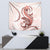 Red Maori Tuatara Tapestry Luxury Pastel Pattern