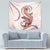 Red Maori Tuatara Tapestry Luxury Pastel Pattern