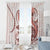 Red Maori Tuatara Window Curtain Luxury Pastel Pattern