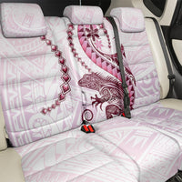 Pink Maori Tuatara Back Car Seat Cover Luxury Pastel Pattern
