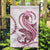 Pink Maori Tuatara Garden Flag Luxury Pastel Pattern