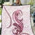 Pink Maori Tuatara Quilt Luxury Pastel Pattern