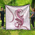 Pink Maori Tuatara Quilt Luxury Pastel Pattern