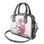 Pink Maori Tuatara Shoulder Handbag Luxury Pastel Pattern