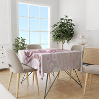 Pink Maori Tuatara Tablecloth Luxury Pastel Pattern LT01 - Polynesian Pride