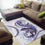 Purple Maori Tuatara Area Rug Luxury Pastel Pattern