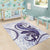 Purple Maori Tuatara Area Rug Luxury Pastel Pattern