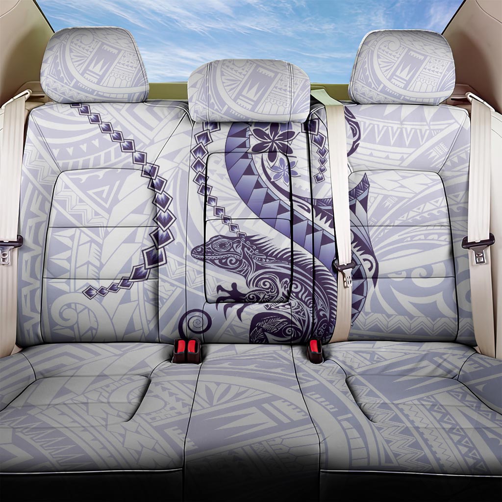 Purple Maori Tuatara Back Car Seat Cover Luxury Pastel Pattern