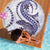 Purple Maori Tuatara Beach Blanket Luxury Pastel Pattern