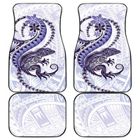 Purple Maori Tuatara Car Mats Luxury Pastel Pattern LT01 - Polynesian Pride