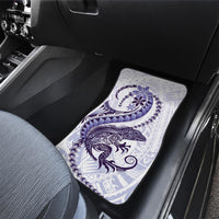 Purple Maori Tuatara Car Mats Luxury Pastel Pattern LT01 - Polynesian Pride