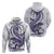 Purple Maori Tuatara Hoodie Luxury Pastel Pattern