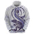 Purple Maori Tuatara Hoodie Luxury Pastel Pattern