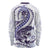 Purple Maori Tuatara Long Sleeve Shirt Luxury Pastel Pattern