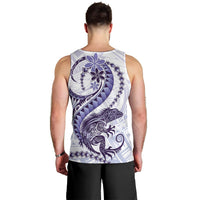 Purple Maori Tuatara Men Tank Top Luxury Pastel Pattern LT01 - Polynesian Pride