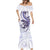 Purple Maori Tuatara Mermaid Dress Luxury Pastel Pattern