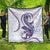 Purple Maori Tuatara Quilt Luxury Pastel Pattern