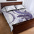 Purple Maori Tuatara Quilt Bed Set Luxury Pastel Pattern