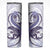 Purple Maori Tuatara Skinny Tumbler Luxury Pastel Pattern