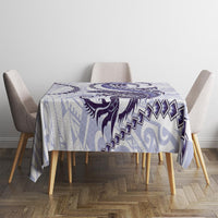 Purple Maori Tuatara Tablecloth Luxury Pastel Pattern LT01 - Polynesian Pride