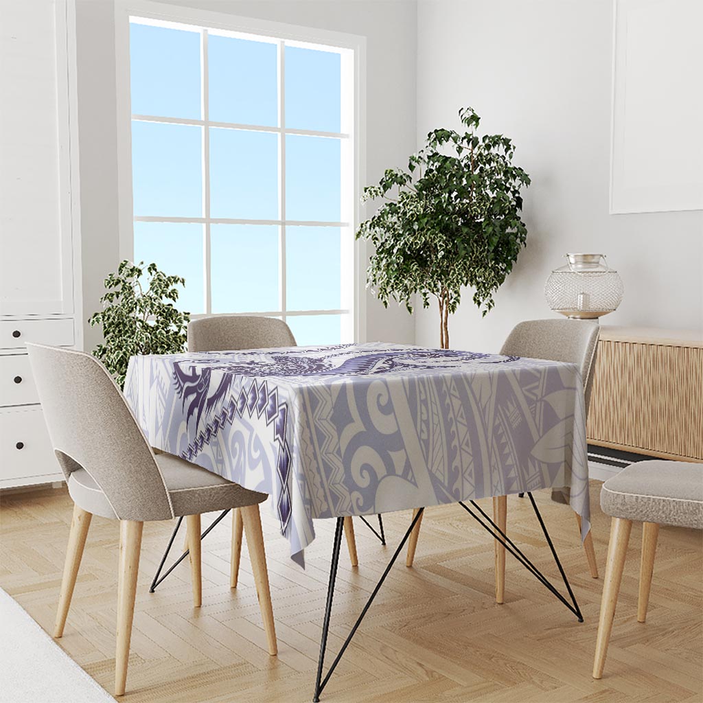 Purple Maori Tuatara Tablecloth Luxury Pastel Pattern LT01 - Polynesian Pride
