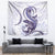 Purple Maori Tuatara Tapestry Luxury Pastel Pattern