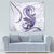 Purple Maori Tuatara Tapestry Luxury Pastel Pattern