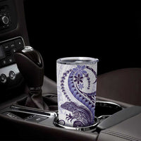 Purple Maori Tuatara Tumbler Cup Luxury Pastel Pattern LT01 - Polynesian Pride