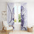 Purple Maori Tuatara Window Curtain Luxury Pastel Pattern