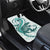 Teal Maori Tuatara Car Mats Luxury Pastel Pattern