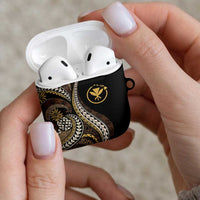 Hawaii Pineapple Brown Tribal Pattern AirPods Case - Polynesian Pride