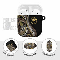 Hawaii Pineapple Brown Tribal Pattern AirPods Case - Polynesian Pride