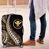 Hawaii Pineapple Brown Tribal Pattern Luggage Cover - Polynesian Pride